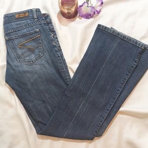 🌼 Seven7 Flare | Med/Dark Wash | 28